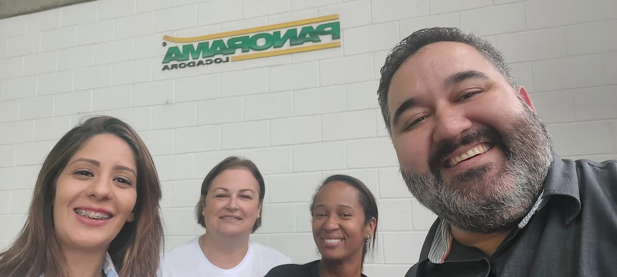 Selfie com a equipe Panorama